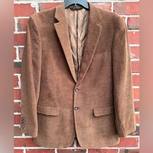 Afazzy New York Men's Size 42R Brown 2 Button Corduroy Blazer Sport Coat T1